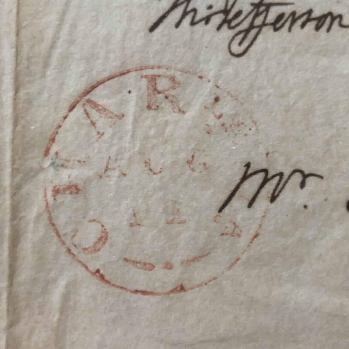 THOMAS JEFFERSON * BAS BECKETT 10 * Autograph Free Frank Envelope Signed *