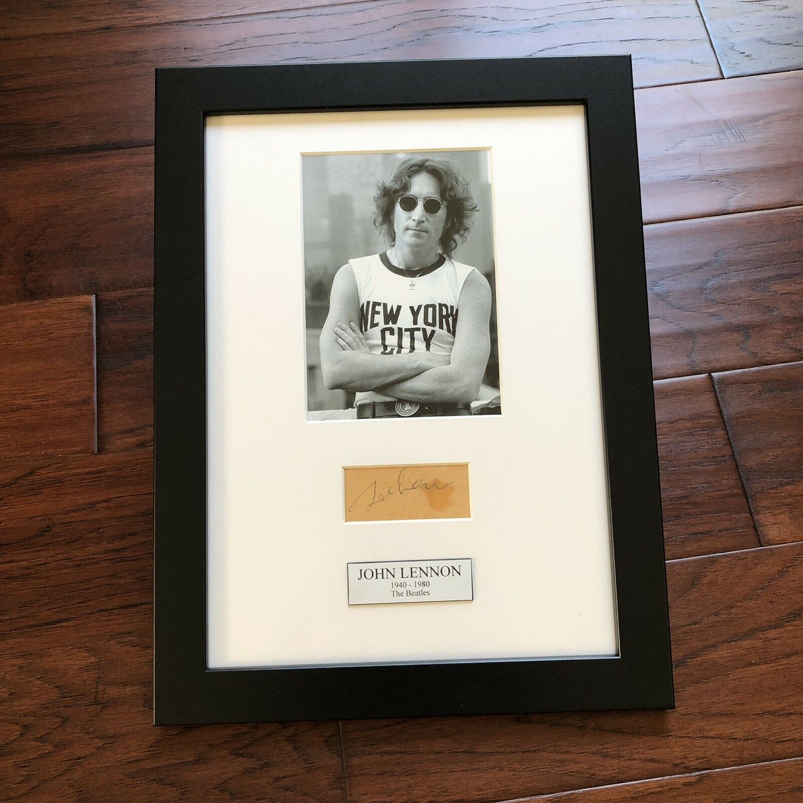 JOHN LENNON * BAS Beckett LOA * Autograph BED-IN Signature Signed * The Beatles
