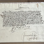 QUEEN ISABELLA I * PSA/DNA * Signed During Columbus 3rd Voyage Autograph