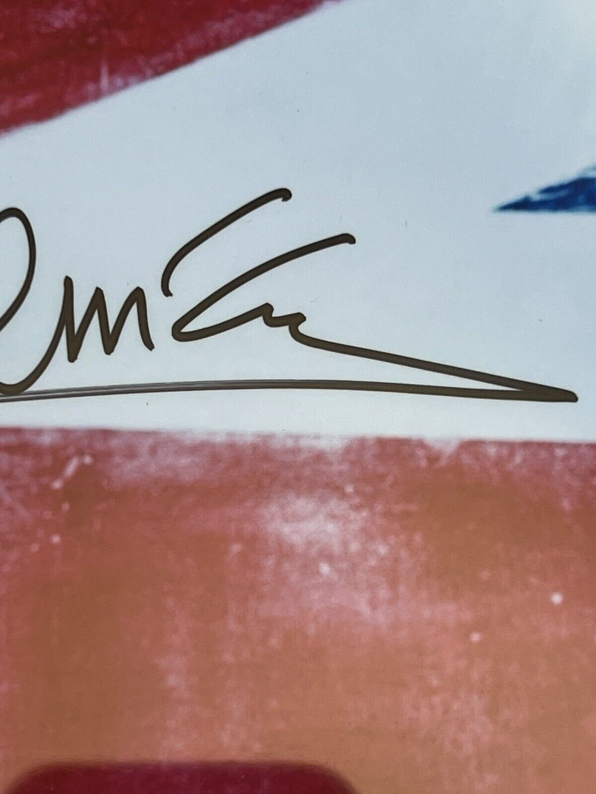 PAUL MCCARTNEY * PSA/DNA Slab * Signed Union Jack Tea Photo Autograph Beatles
