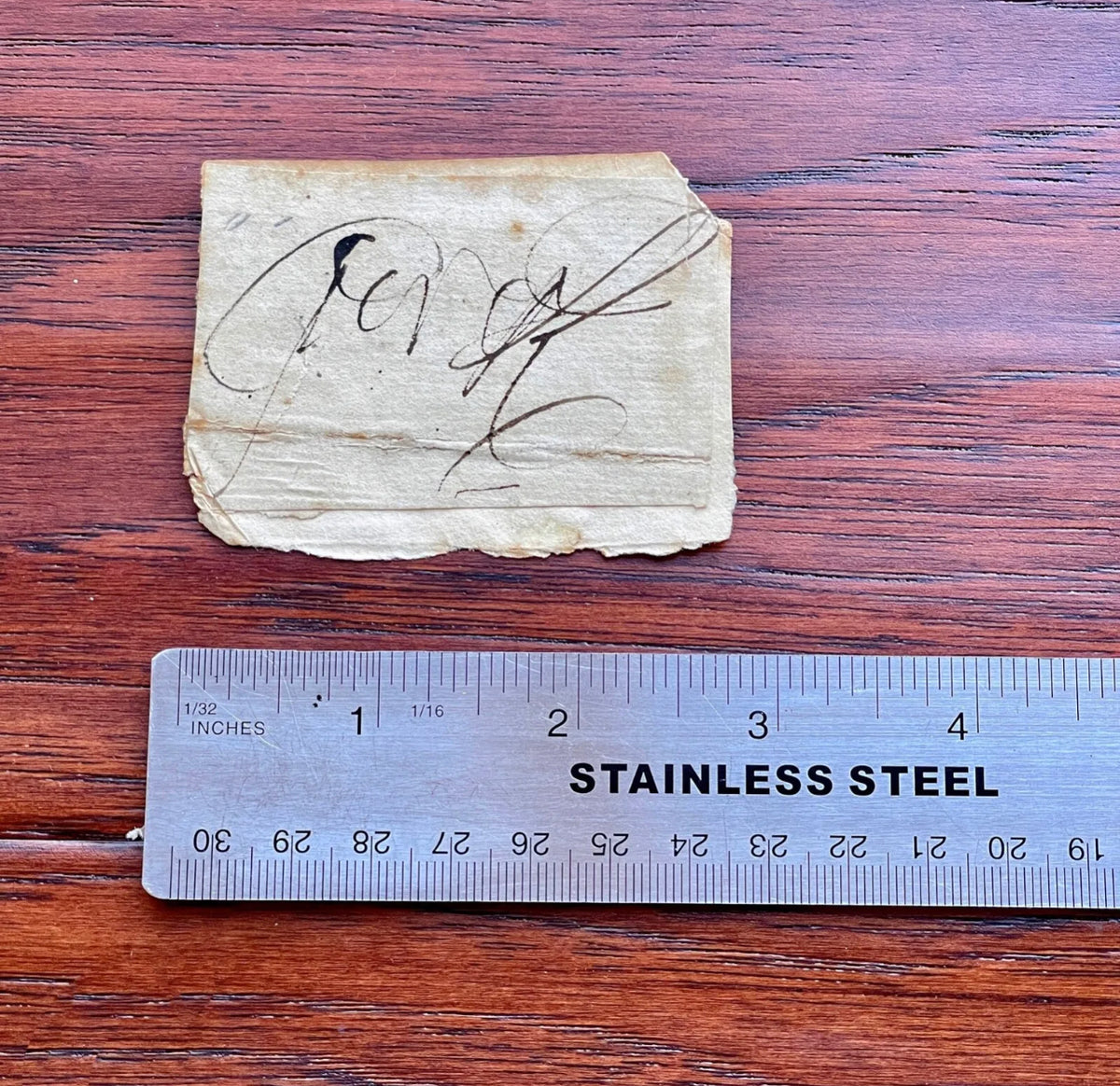 KING GEORGE III  * JSA * "Mad" AUTOGRAPH Cut Signature SIGNED