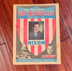 RICHARD NIXON * JSA * Autograph Presidential Campaign Poster Signed * 1968