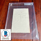 WINSTON S.CHURCHILL * BAS * AUTOGRAPH Letter SIGNED * Beckett