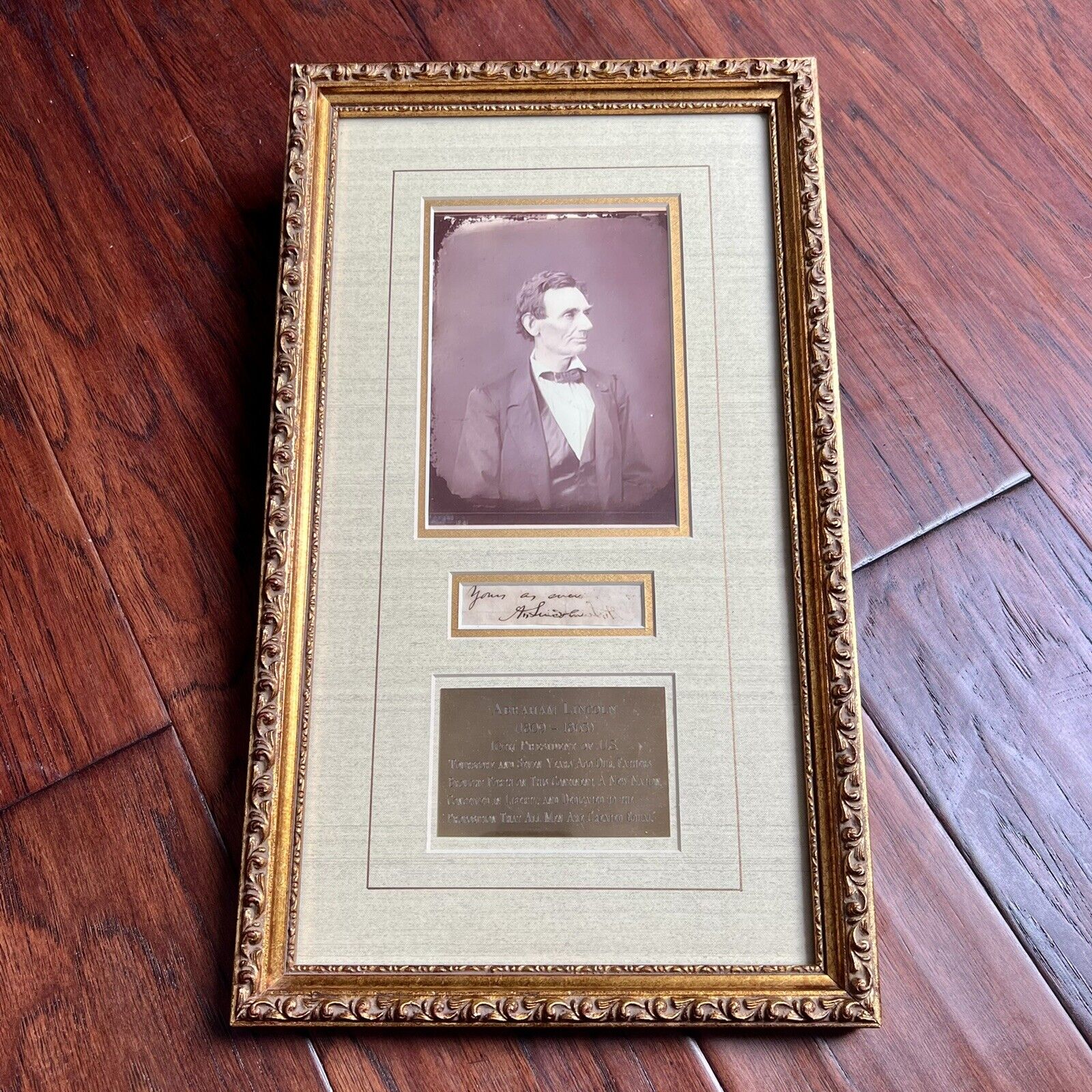 ABRAHAM LINCOLN * JSA LOA * Autograph Inscribed Cut Signature from Letter Signed
