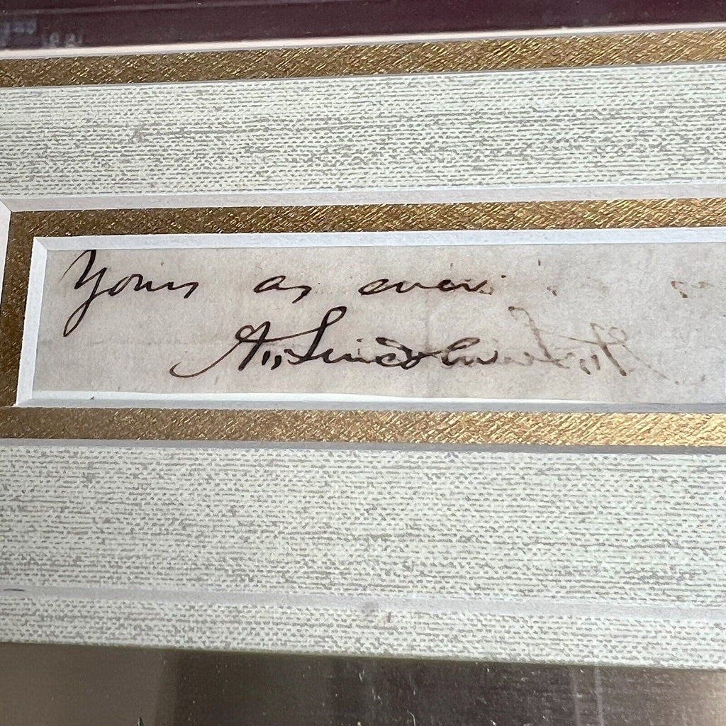 ABRAHAM LINCOLN * JSA LOA * Autograph Inscribed Cut Signature from Letter Signed