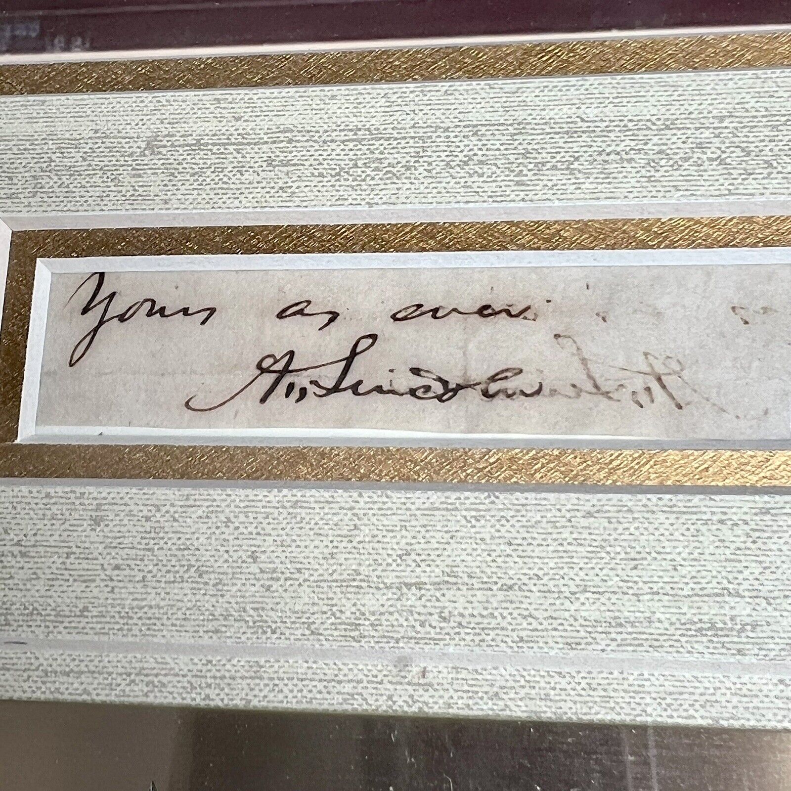 ABRAHAM LINCOLN * JSA LOA * Autograph Inscribed Cut Signature from Letter Signed