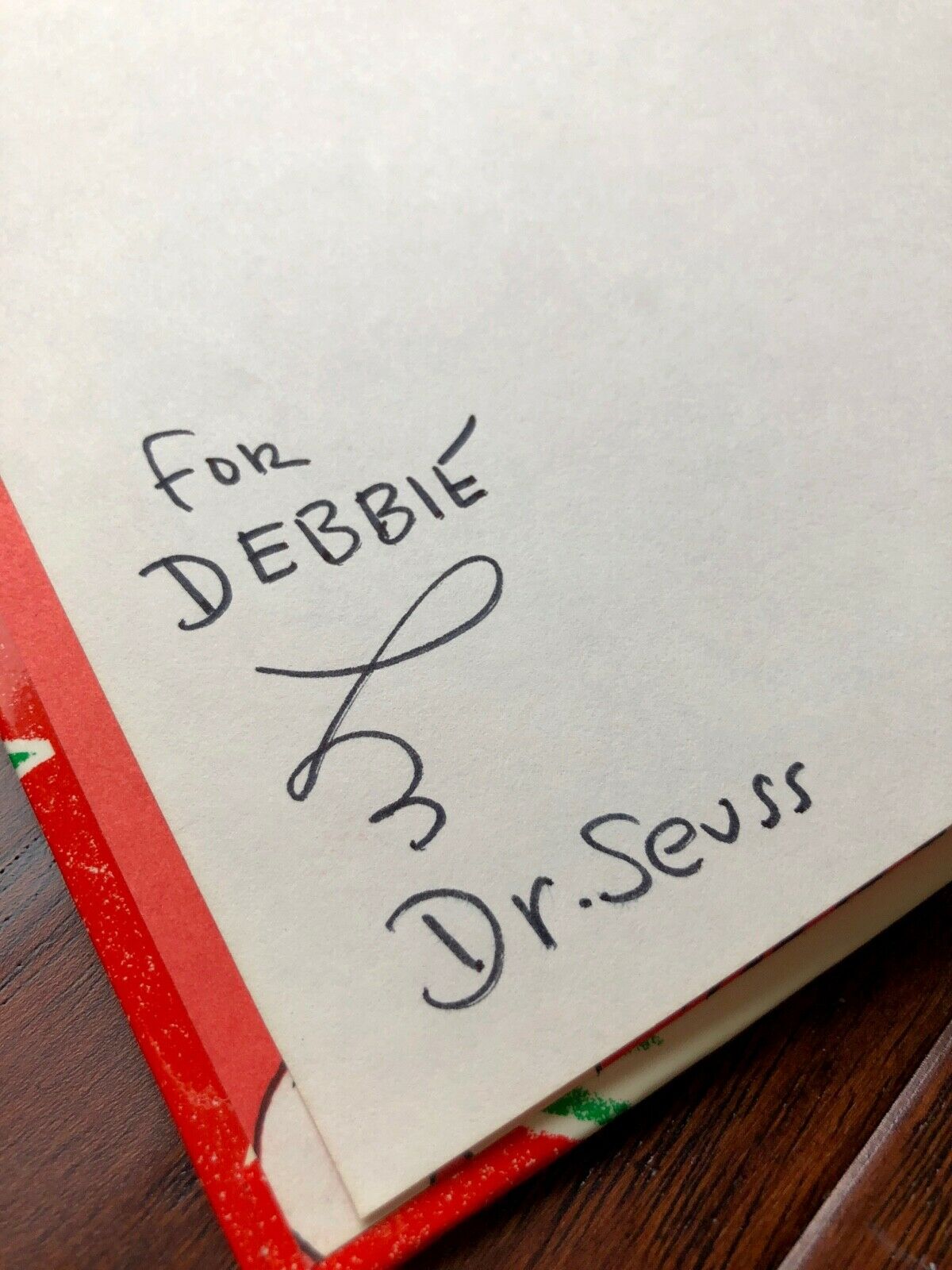 DR. SEUSS * BAS * AUTOGRAPH "How The Grinch Stole Christmas" SIGNED Xmas Classic