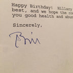 BILL CLINTON as PRESIDENT authentic WHITE HOUSE AUTOGRAPH letter SIGNED