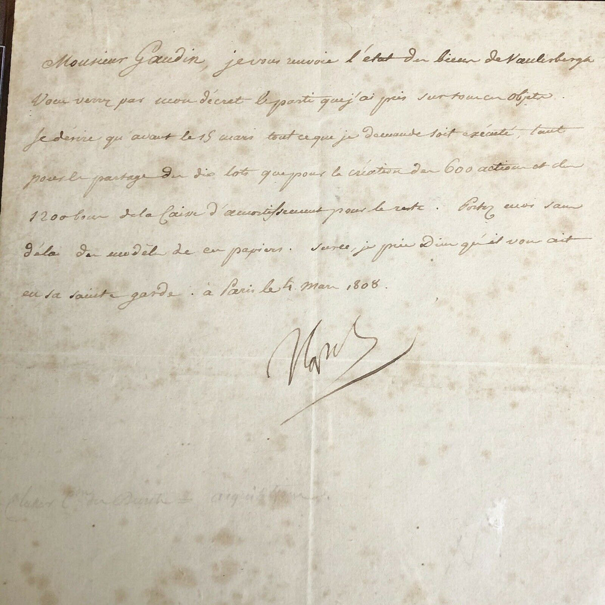 Napoleon Bonaparte * PSA/DNA Slabbed * Encapsulated Autograph Signed Letter *