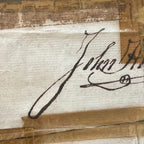 JOHN HANCOCK * PSA/DNA * Signed Militia Appointment Autograph Full Signature