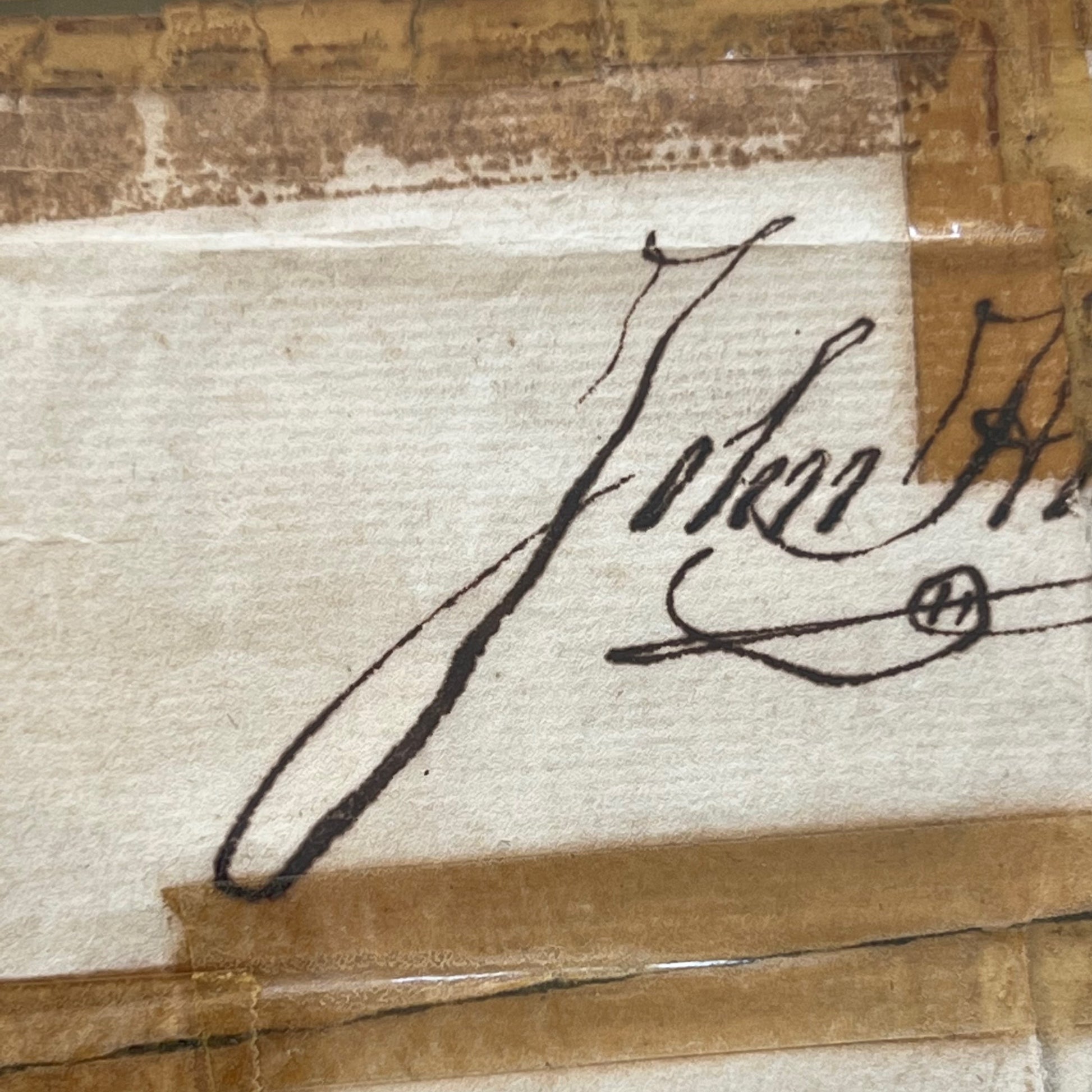 JOHN HANCOCK * PSA/DNA * Signed Militia Appointment Autograph Full Signature