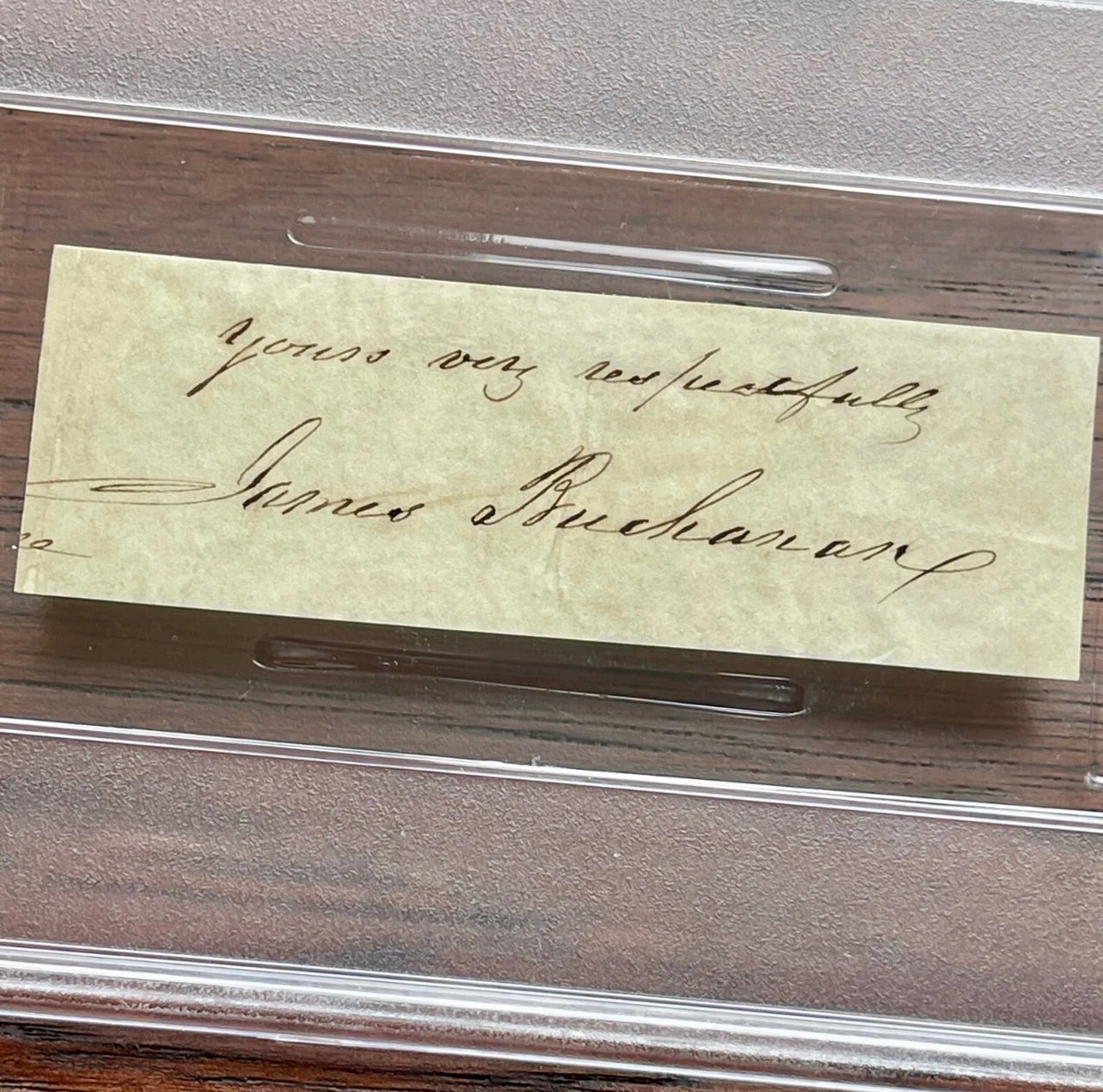 JAMES BUCHANAN * PSA/DNA * AUTOGRAPH Cut Signature SIGNED