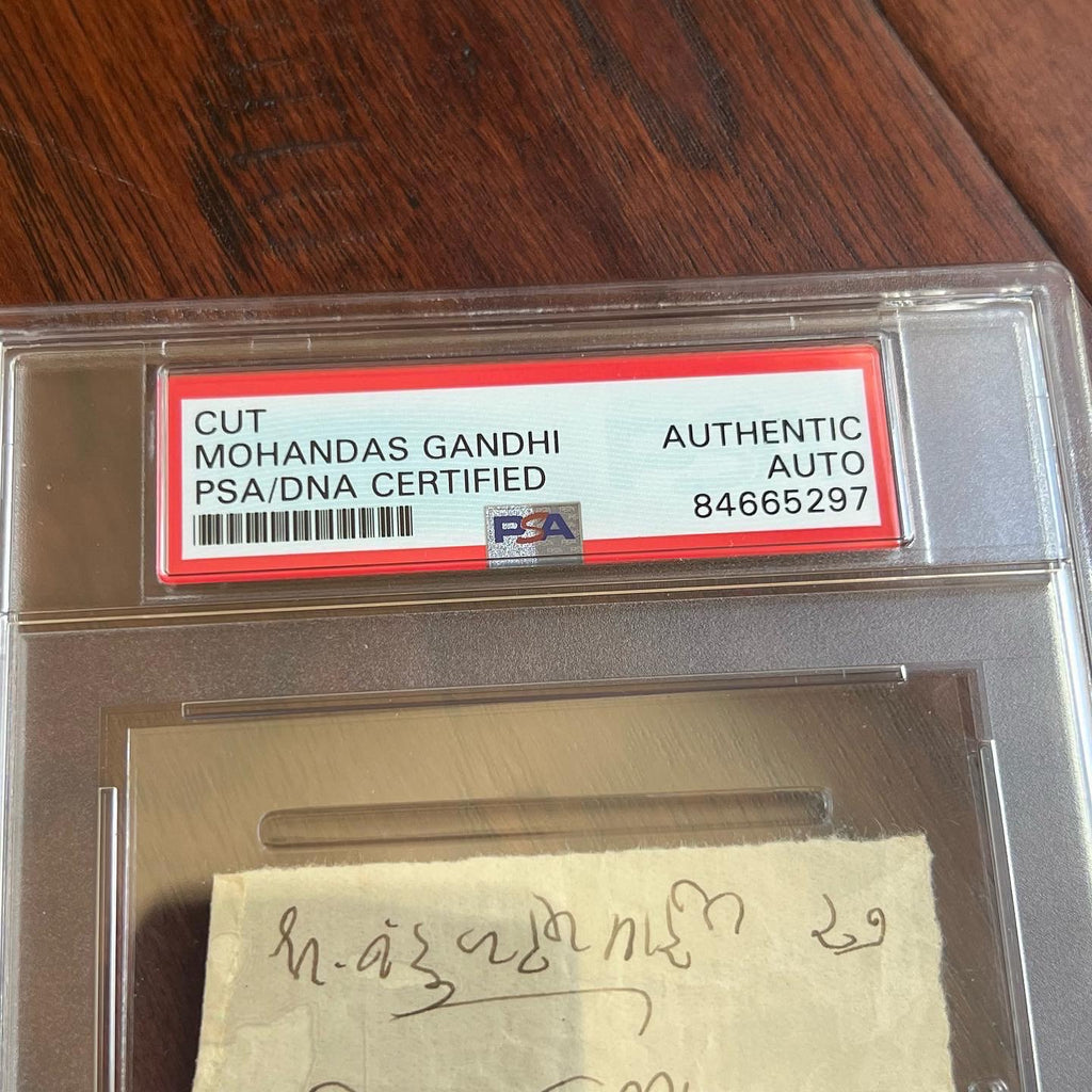 MAHATMA GANDHI * PSA/DNA * Autograph Handwritten Letter From Prison Signed
