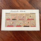 CHARLES SCHULZ * JSA LOA * Hand Signed Snoopy Peanuts Comic Strip Autograph