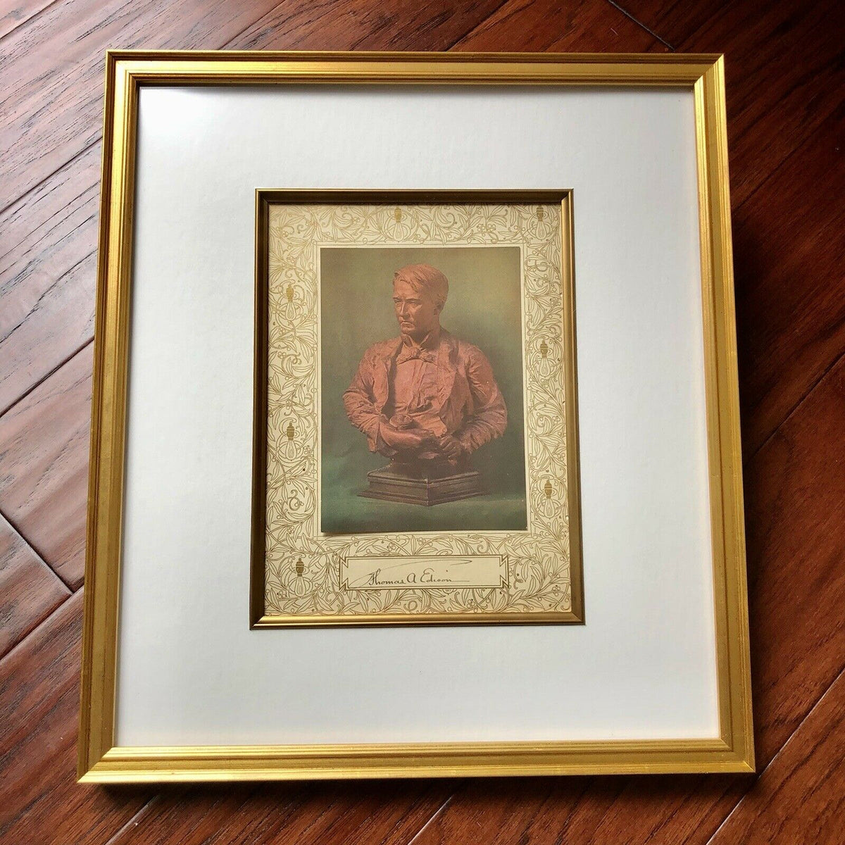 THOMAS EDISON * BAS BECKETT MINT 9 * Signed Unpersonalized Bust Photo Autograph