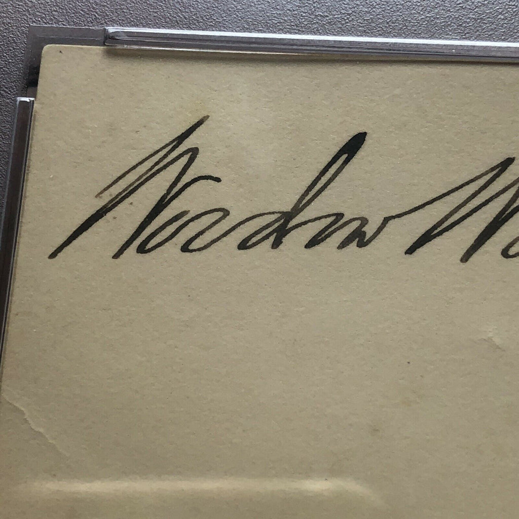 WOODROW WILSON * PSA/DNA Slabbed * Autograph White House Card Signed *