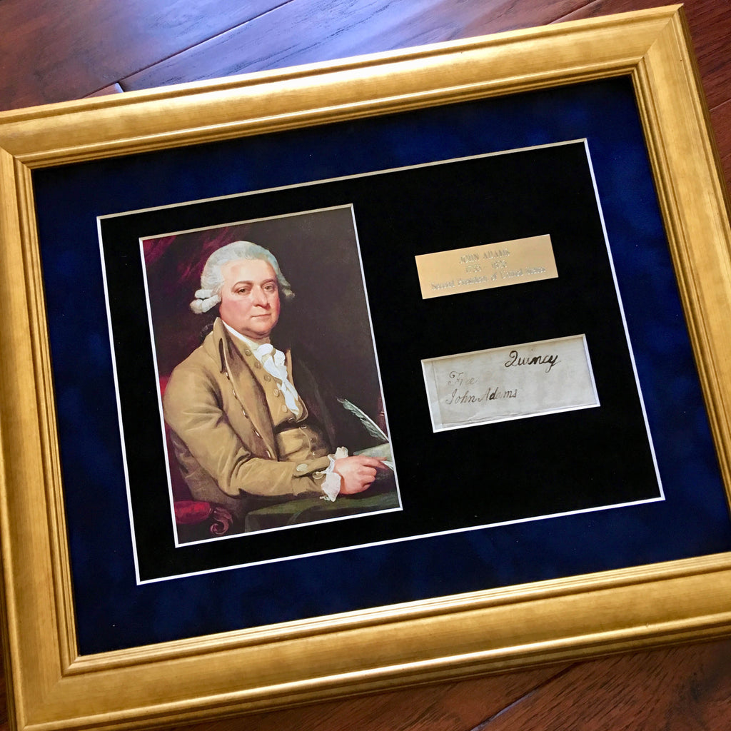 JOHN ADAMS * Scarce AUTOGRAPH Cut Signature SIGNED * JSA COA * 2nd President