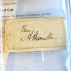 ALEXANDER HAMILTON * BAS Beckett LOA * Autograph Free Frank Signed Slabbed NM 8