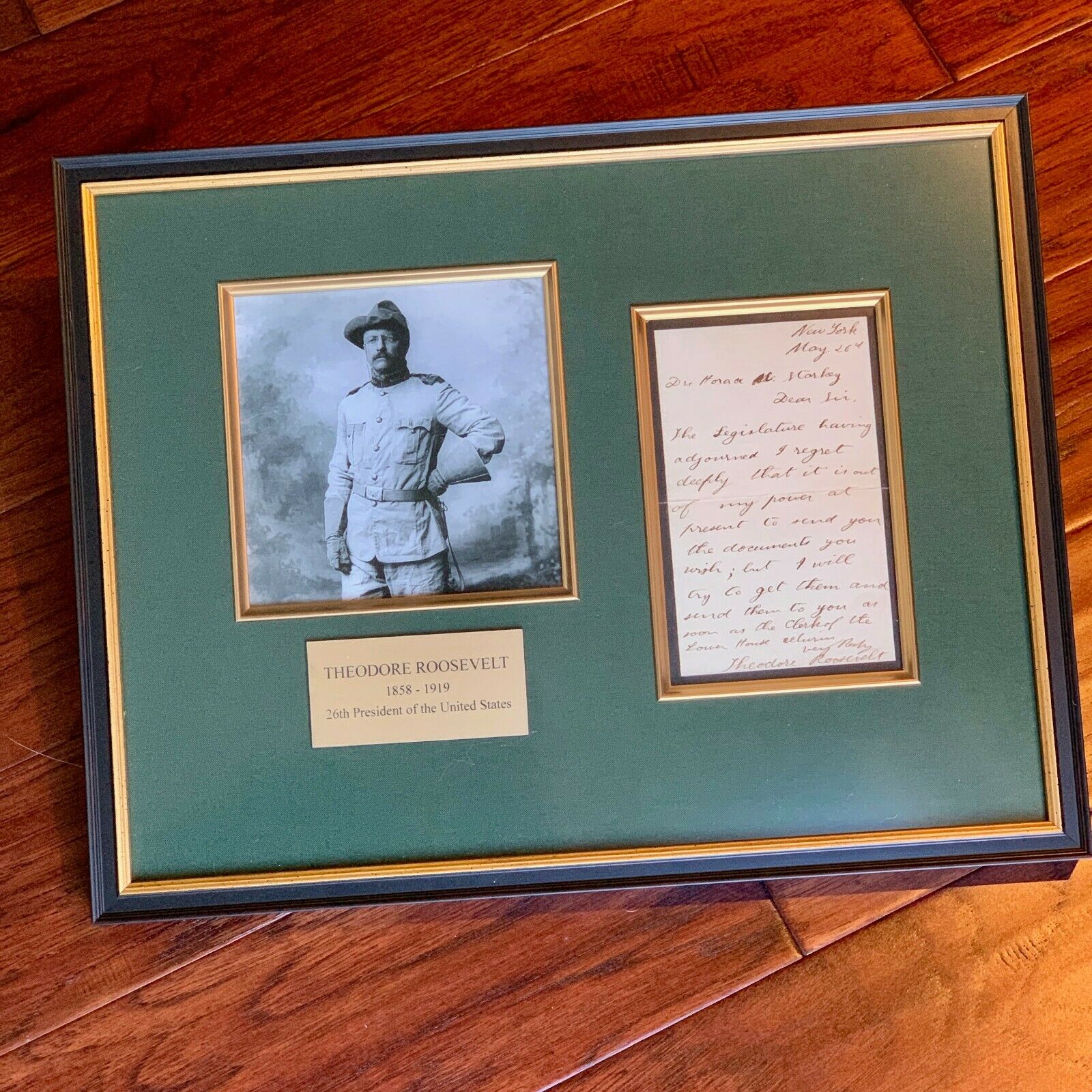 THEODORE ROOSEVELT * JSA LOA * Handwritten AUTOGRAPH Letter SIGNED * President