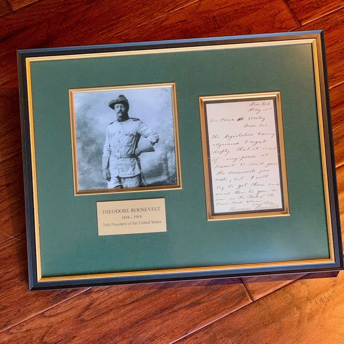THEODORE ROOSEVELT * JSA LOA * Handwritten AUTOGRAPH Letter SIGNED * President