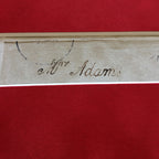 JOHN ADAMS * Scarce AUTOGRAPH Cut Signature SIGNED * JSA COA * 2nd President