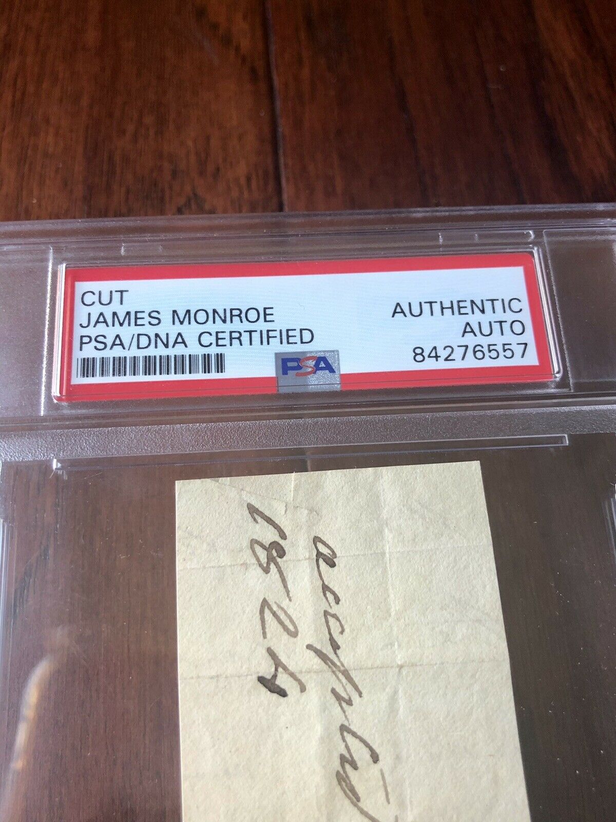 JAMES MONROE * PSA/DNA Slab * Autograph Endorsement Signed As President *