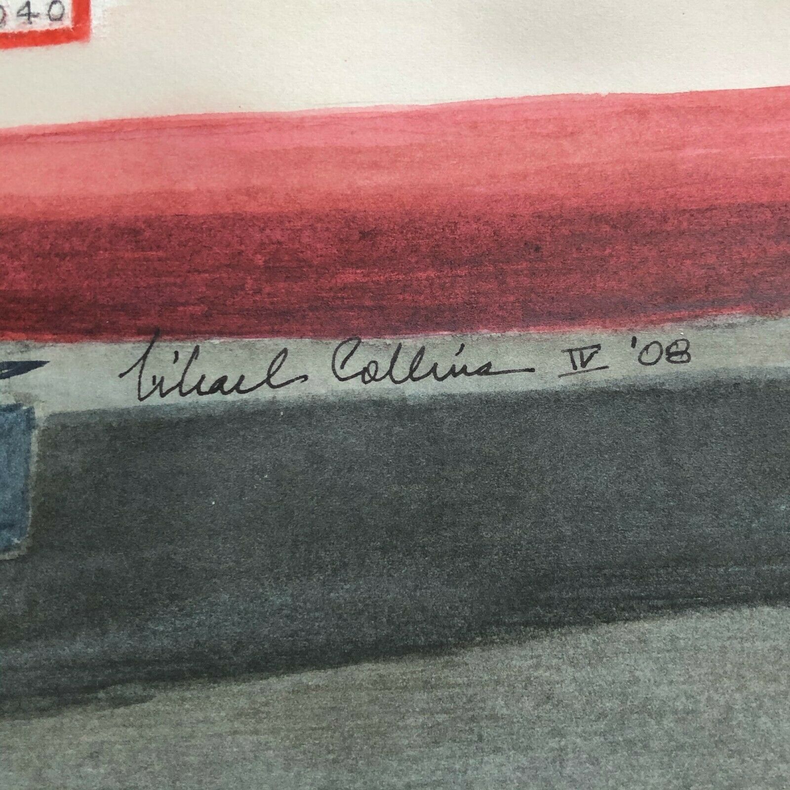 MICHAEL COLLINS * Nova Space COA * Original Watercolor Painting * Apollo 11