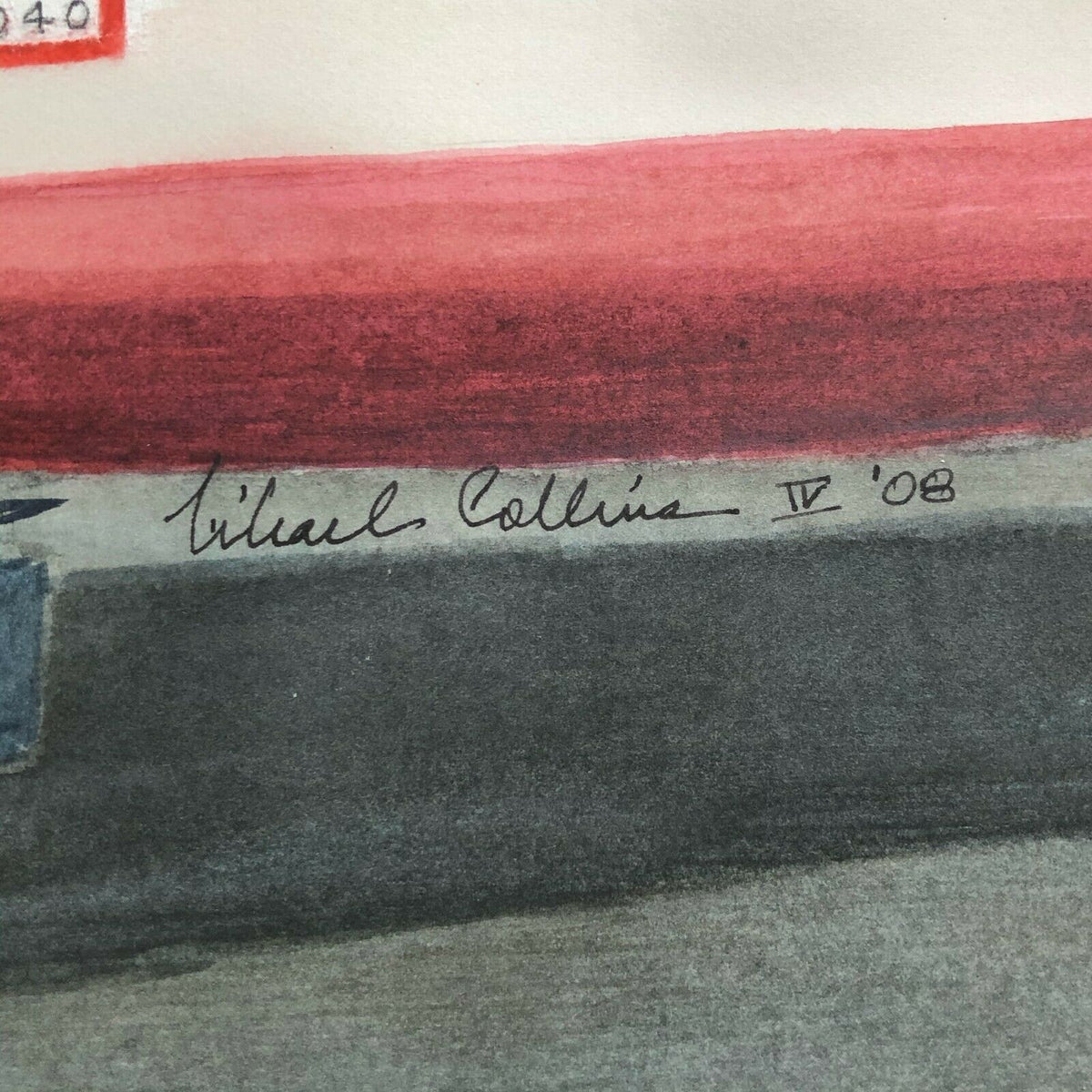 MICHAEL COLLINS * Nova Space COA * Original Watercolor Painting * Apollo 11