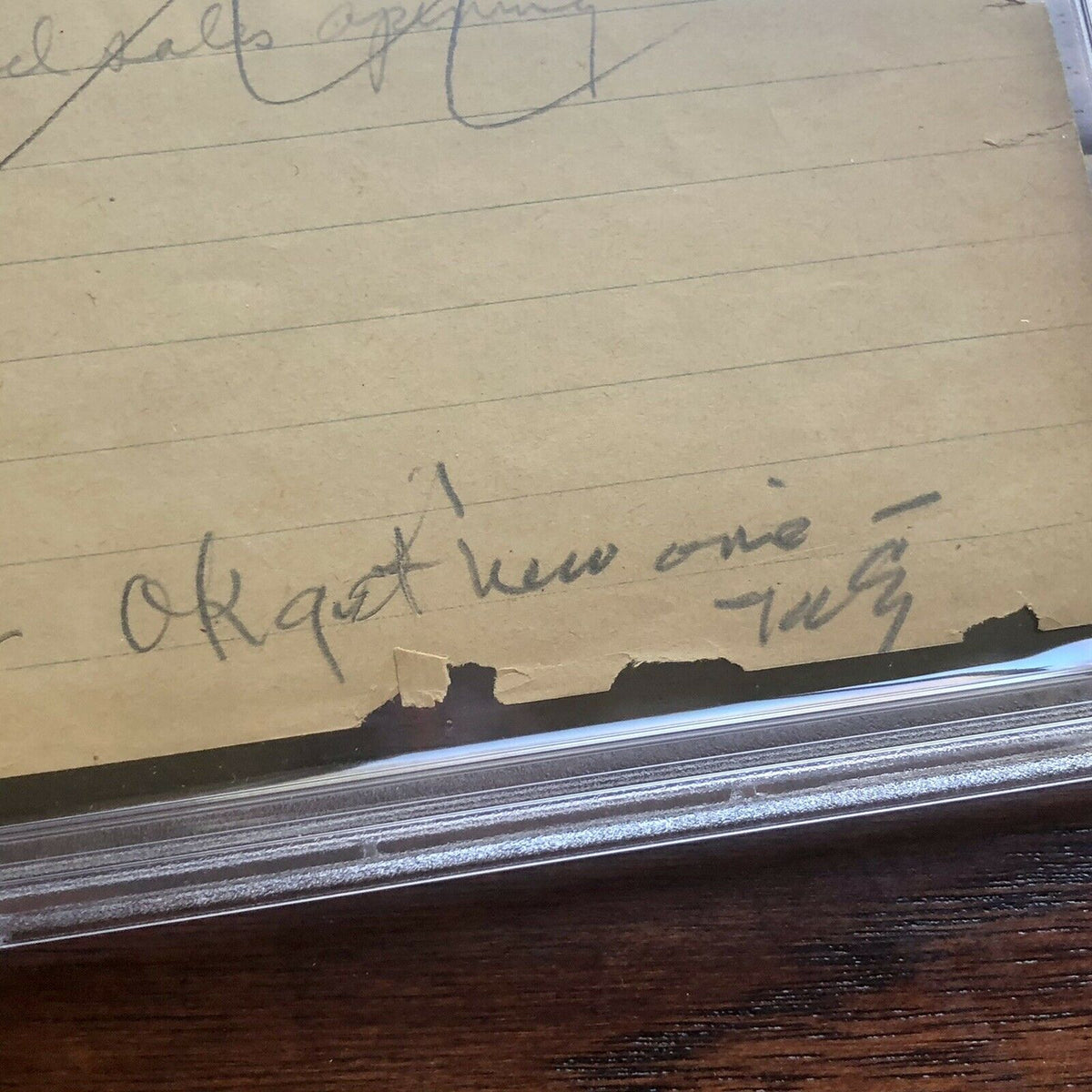 Thomas Edison * PSA/DNA Slab * Handwritten Autograph Note Signed * Encapsulated