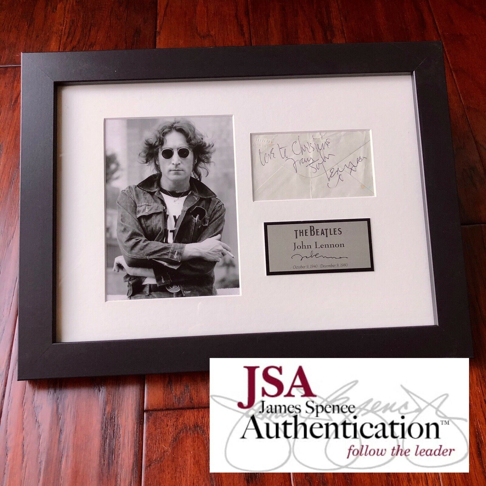 JOHN LENNON * JSA LOA * Autograph 1963 Envelope Signature Signed * The Beatles