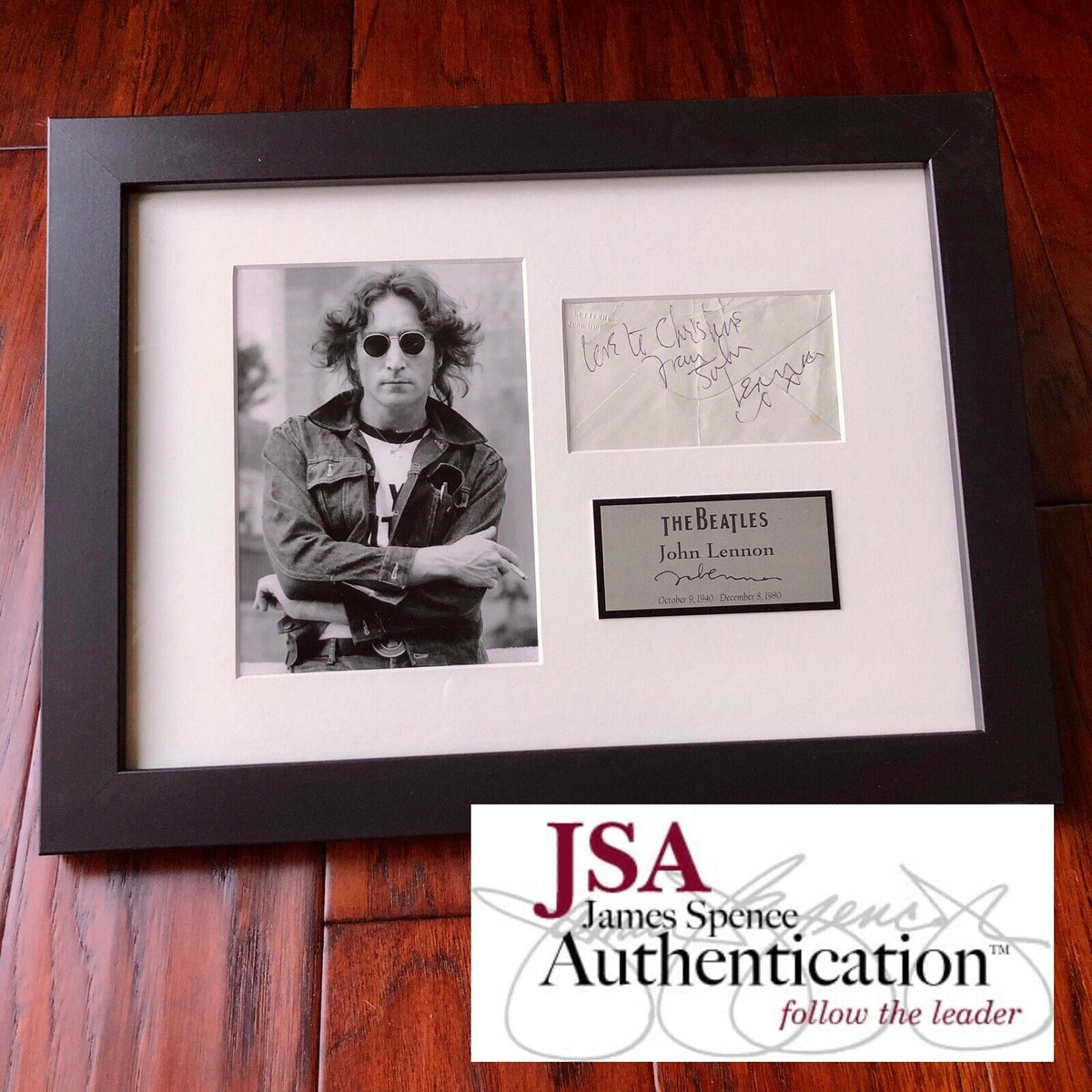 JOHN LENNON * JSA LOA * Autograph 1963 Envelope Signature Signed * The Beatles