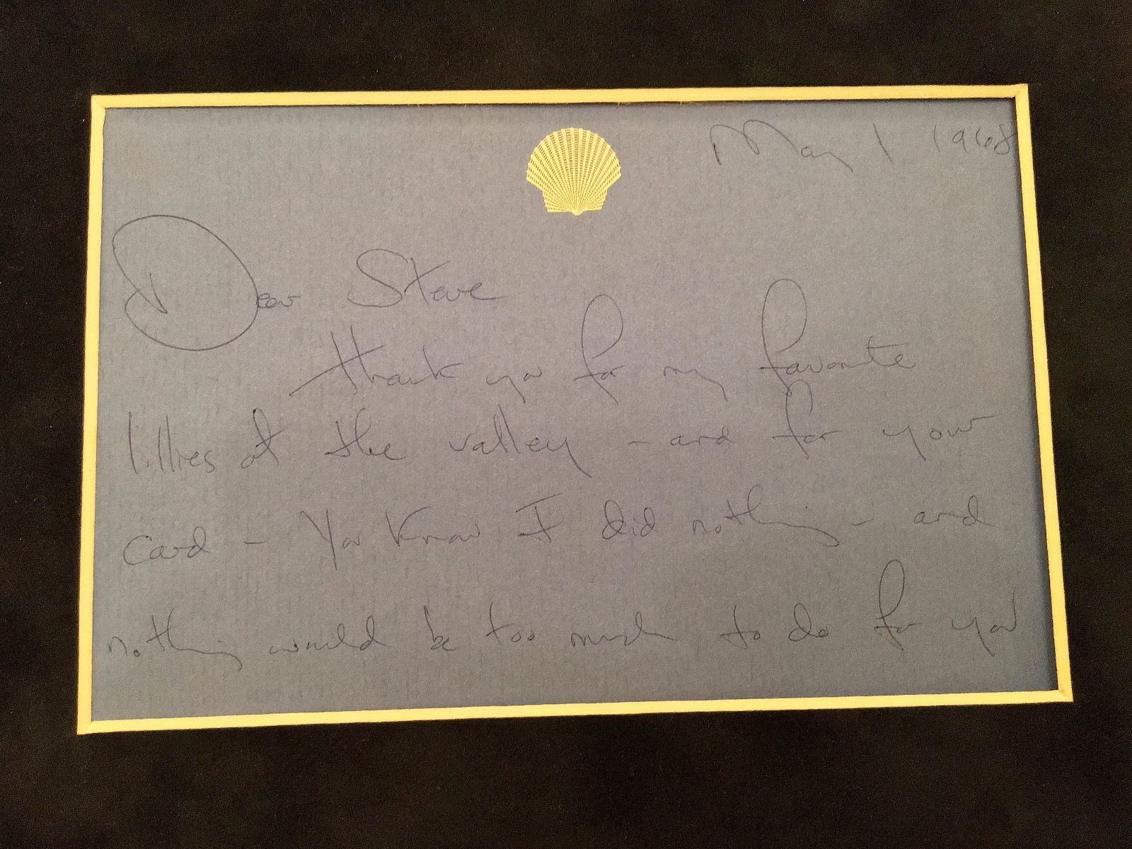 Jacqueline Kennedy Autograph Letter Signed to Her Florist on a Note card