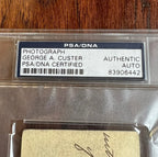 GEORGE CUSTER * PSA * Autograph CDV Photo Signed 3 Months Before Little Big Horn