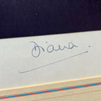 PRINCESS DIANA * PSA * AUTOGRAPH Snowdon Royal Portrait SIGNED * with Her PEN!