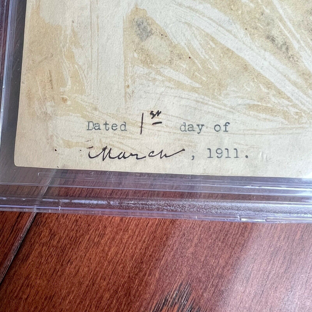 THOMAS EDISON * BECKETT BAS* AUTOGRAPH Company Transfer Corporate Minutes SIGNED