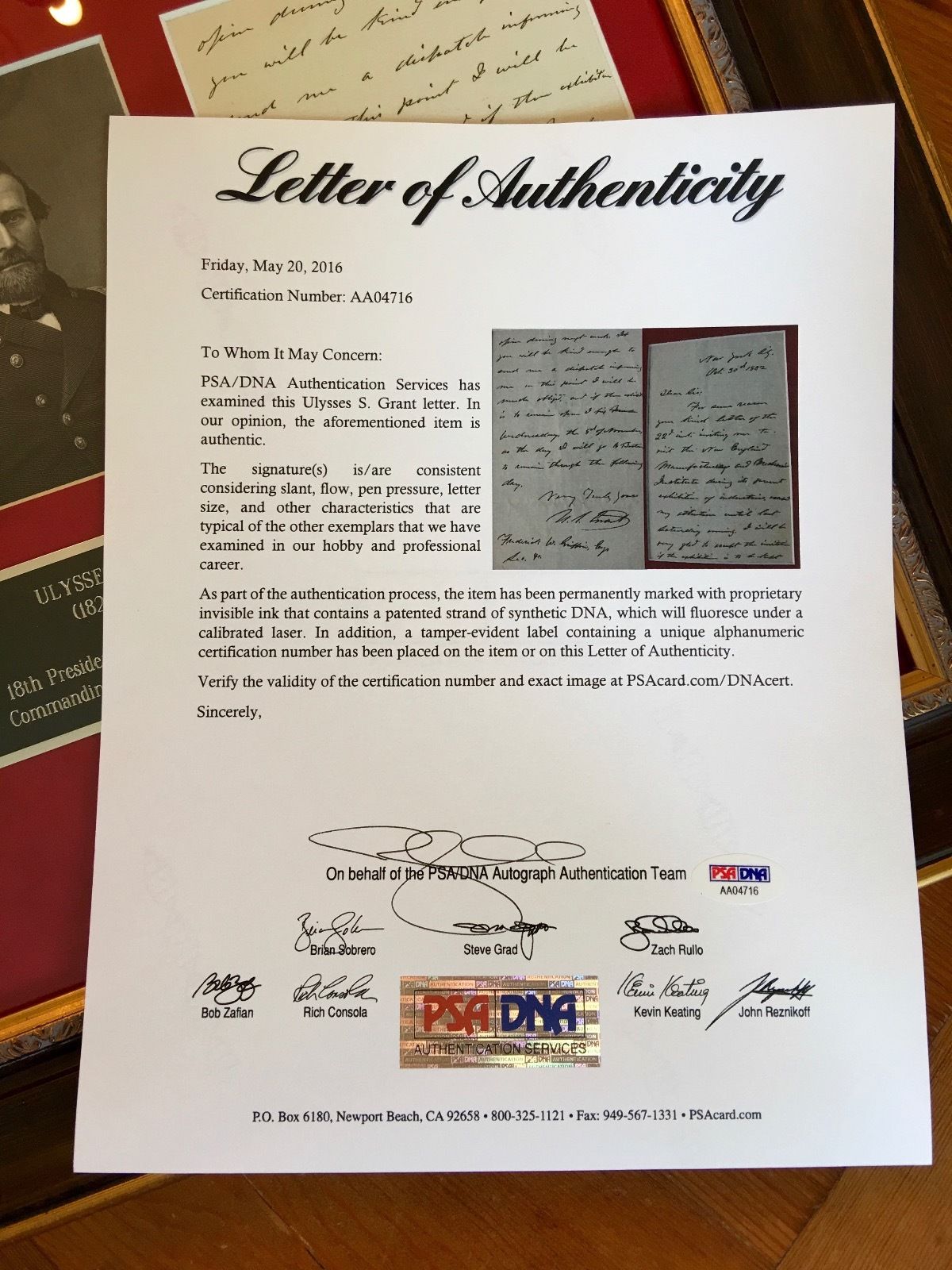 ULYSSES S. GRANT * PSA/DNA * Rare 2 Page ALS* AUTOGRAPH Letter SIGNED