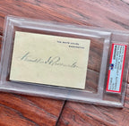 FRANKLIN D. ROOSEVELT * PSA * AUTOGRAPH White House Card SIGNED * as PRESIDENT