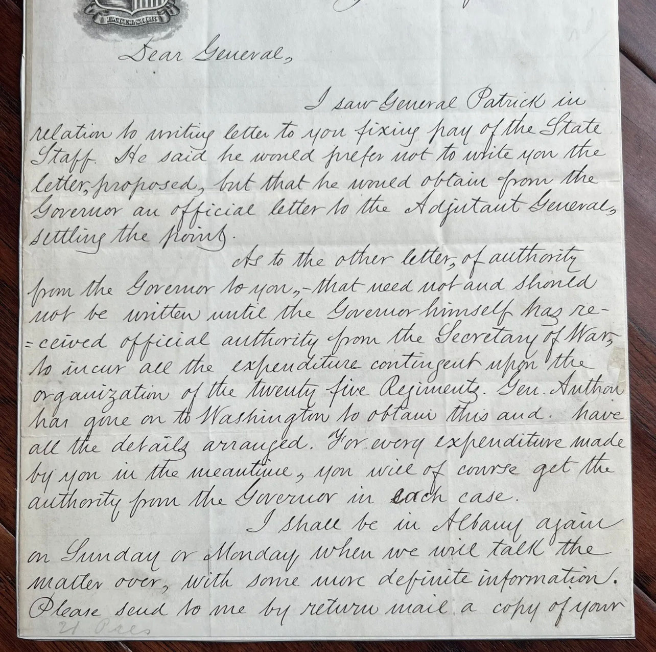 CHESTER ARTHUR * PSA/DNA * Autograph Civil War Report Raising 25k Troops Signed