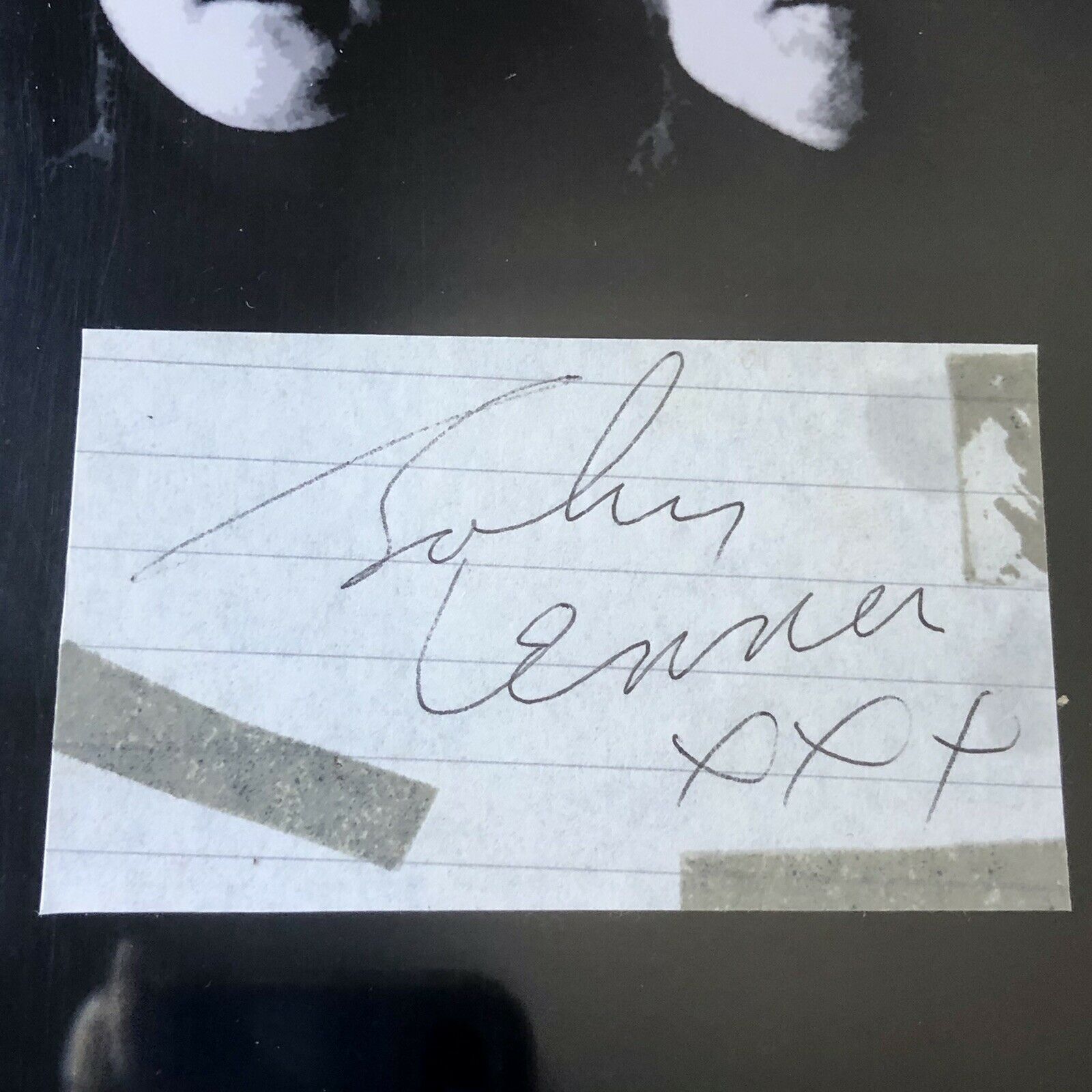 THE BEATLES * BAS Beckett Slab * Autograph Signed Cut Signatures * John Lennon