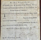 GEORGE WASHINGTON PSA Autograph VALLEY FORGE Revolutionary War Discharge SIGNED