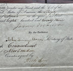 JAMES MONROE & JOHN QUINCY ADAMS * Beckett BAS * AUTOGRAPH Ships Passport SIGNED