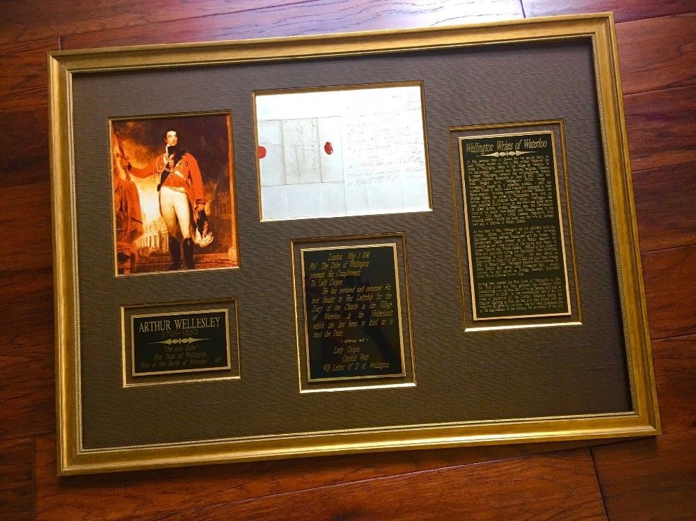 DUKE OF WELLINGTON * "WATERLOO" * Autograph Letter SIGNED * Arthur Wellesley