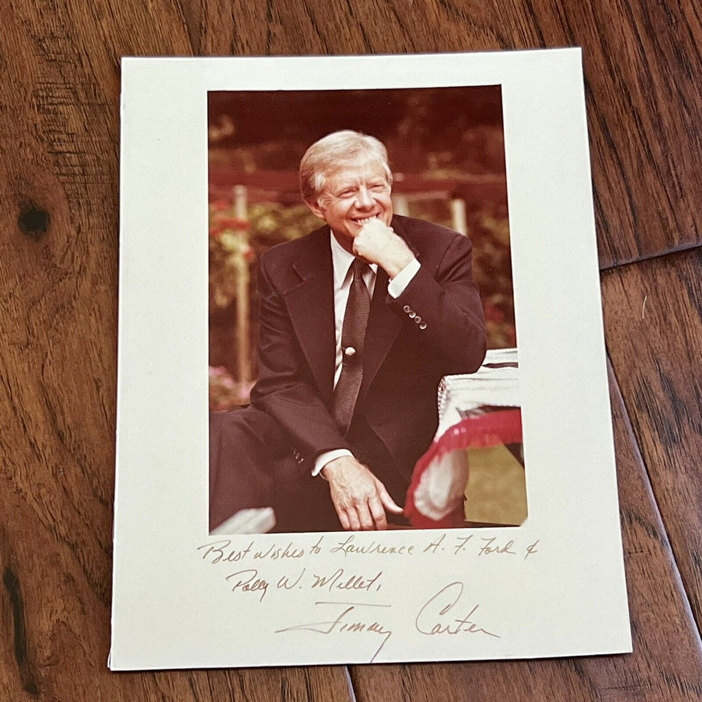 JIMMY CARTER * JSA * Full Signature On Portrait Photograph Signed Autograph