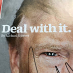 DONALD J TRUMP * Beckett BAS * Hand Signed Deal With It Time Magazine Autograph