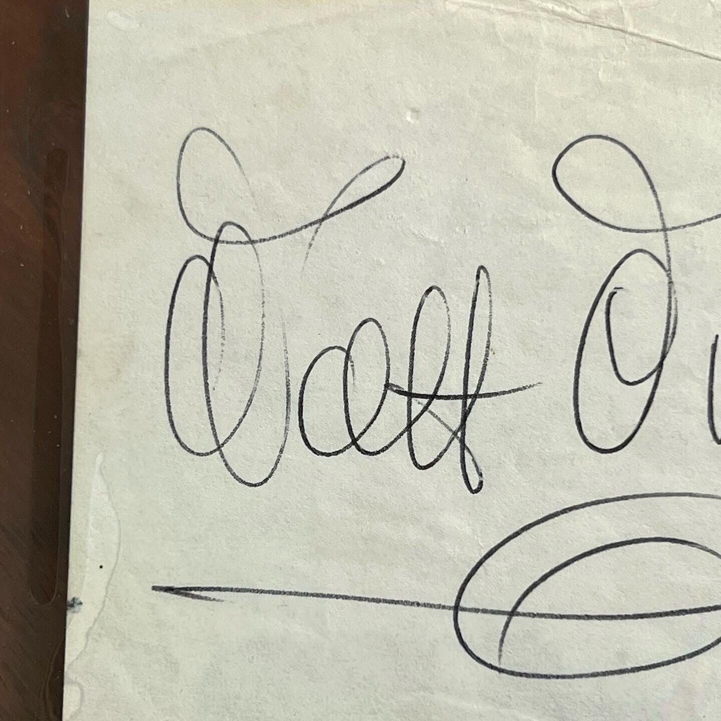 WALT DISNEY * PSA/DNA Slab * Autograph Album Page Signed Excellent Provenance-