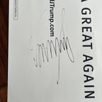 DONALD TRUMP * JSA * Signed Make America Great Again Campaign Autograph Poster