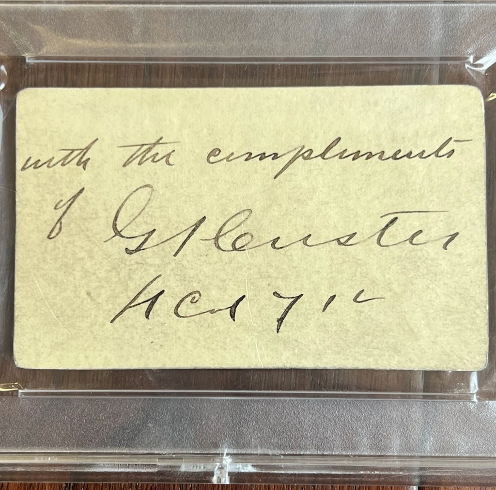 GEORGE CUSTER * PSA * Autograph CDV Photo Signed 3 Months Before Little Big Horn