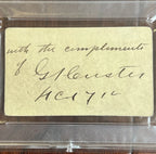 GEORGE CUSTER * PSA * Autograph CDV Photo Signed 3 Months Before Little Big Horn