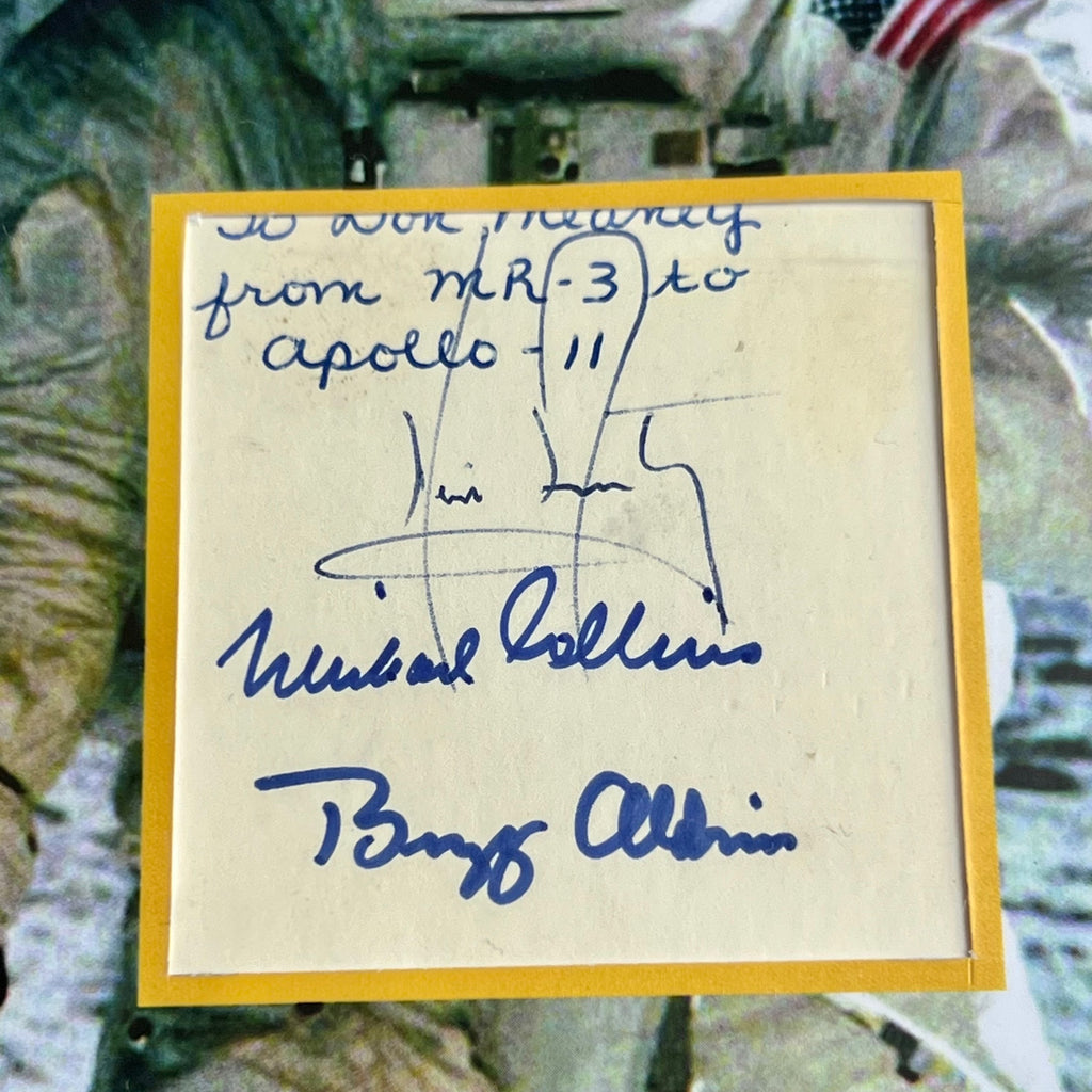 APOLLO 11 * PSA * Autograph Vintage 1969 Crew Signed Neil Armstrong Buzz Aldrin