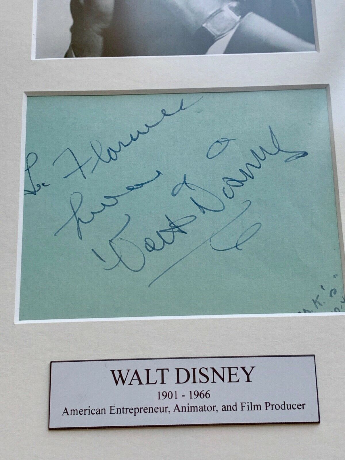 WALT DISNEY * JSA LOA * Original Early AUTOGRAPH Signature SIGNED